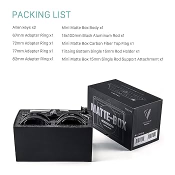 その他 TILTA Matte Box - MB-T15 Amazon.com : TILTA Tiltaing Mini Matte Box MB-T15 with Four